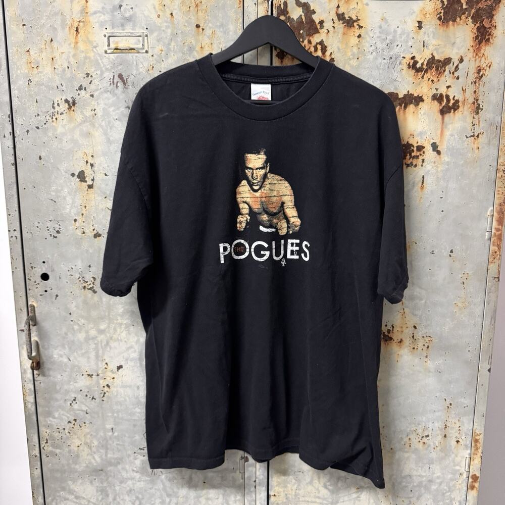 Vintage 2000s The Pogues Peace and Love Tour T Shirt XL Shane MacGowan Punk Y2K